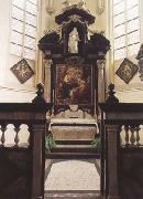 Peter Paul Rubens Rubes'funerary chapel in St Jacob's Church Antwerp,with the artist's (mk01) Spain oil painting reproduction